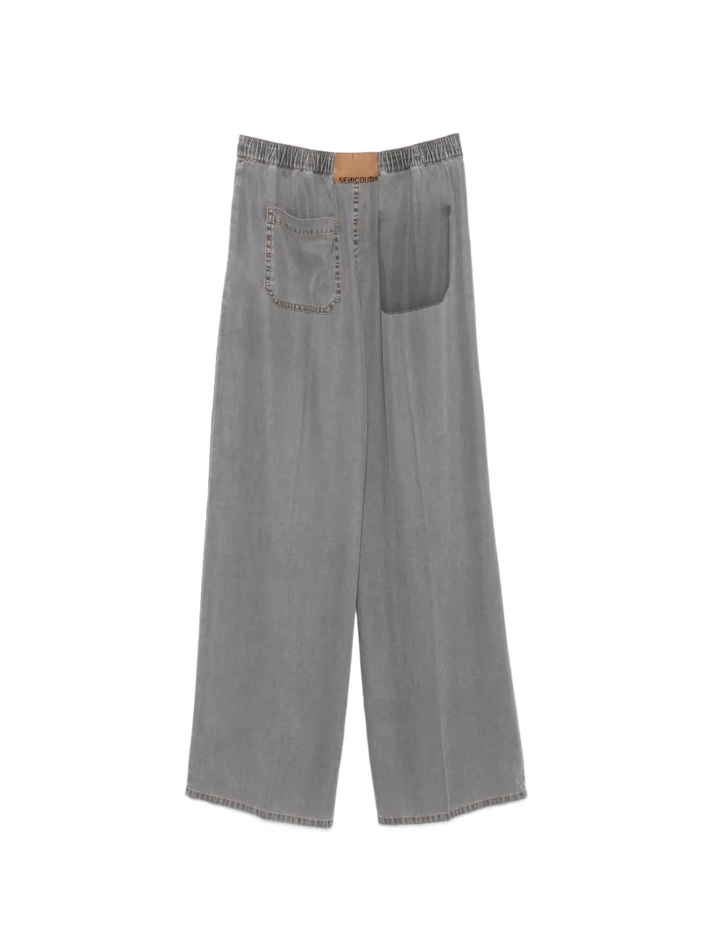 Semicouture Debora broek met elastische taille Grijs