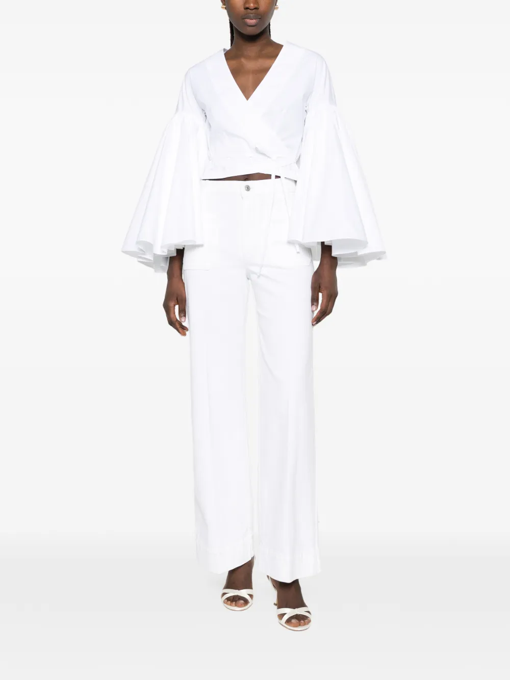  Victoria Beckham Vaqueros Con Trabillas - Blanco 