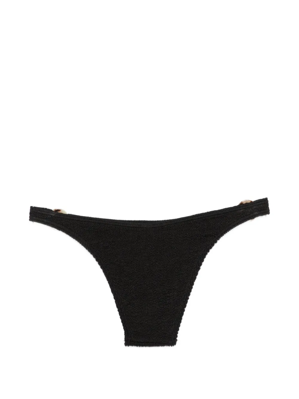  Bond-eye Ring-detail Bikini Bottoms - Black 