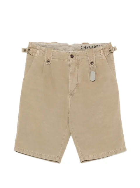 CHESAPEAKES buckle-detail logo-tag shorts