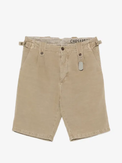 CHESAPEAKES buckle-detail logo-tag shorts