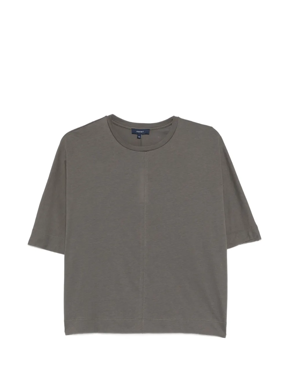 Soeur seam-detail T-shirt - Grigio
