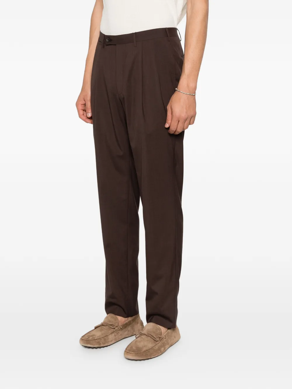  Corneliani Pleated Trousers - Brown 