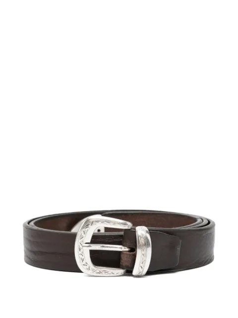 ALBERTO LUTI textured leather belt