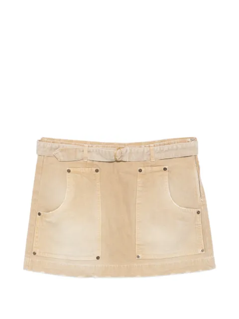 Semicouture belted mini skirt