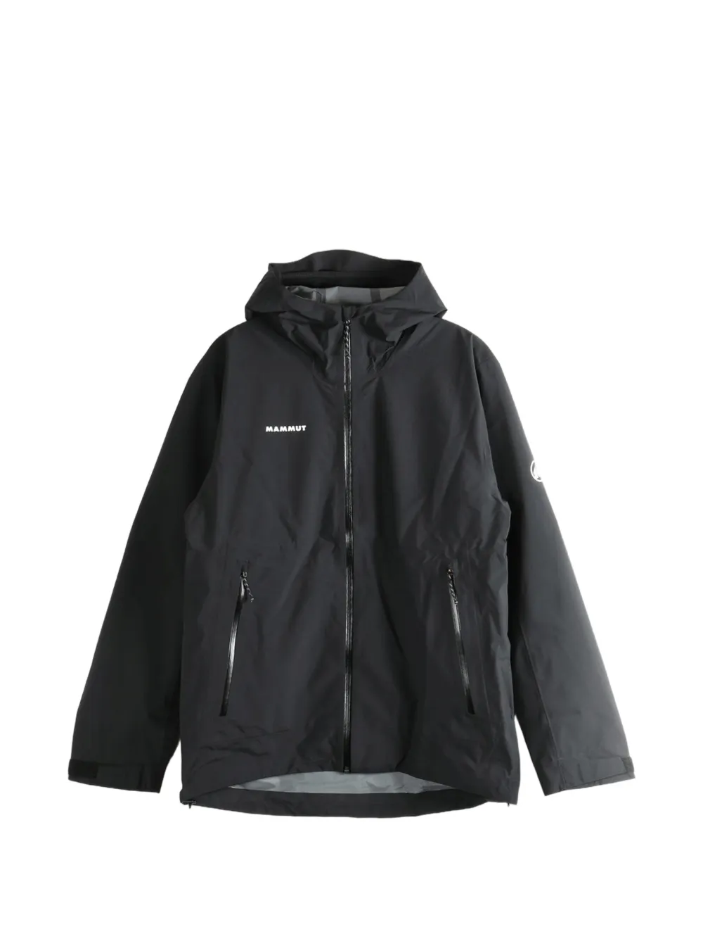 Mammut logo-print hooded jacket - Nero
