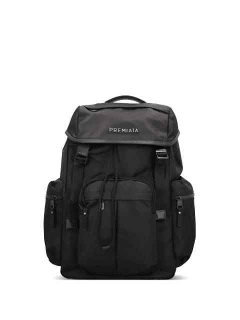 Premiata logo-plaque buckled backpack