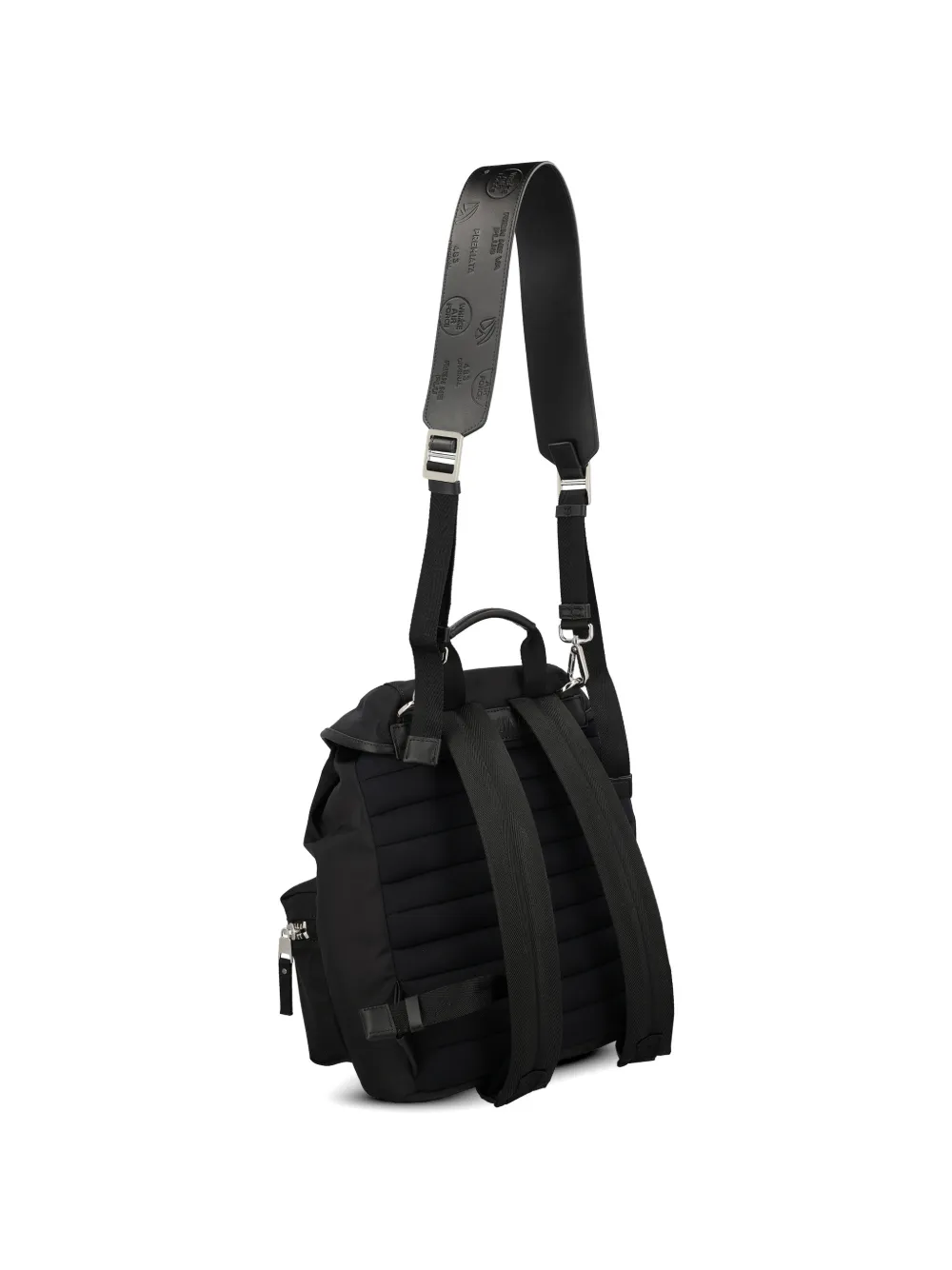  Premiata Buckled Backpack - Black 