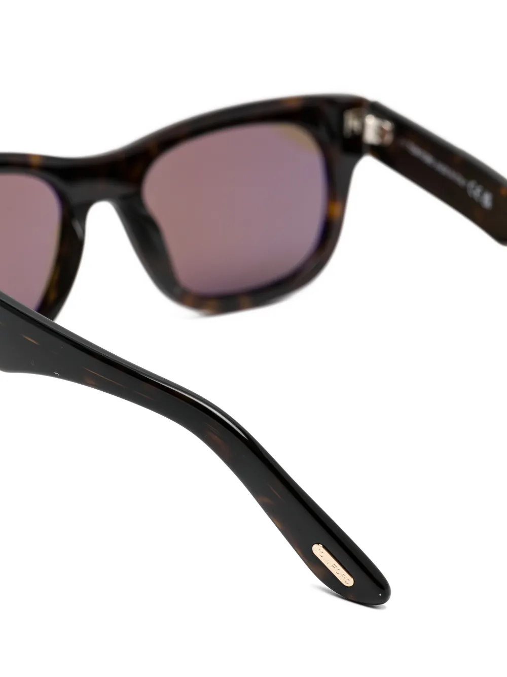 TOM FORD Eyewear Zonnebril met schildpadschild-effect Bruin