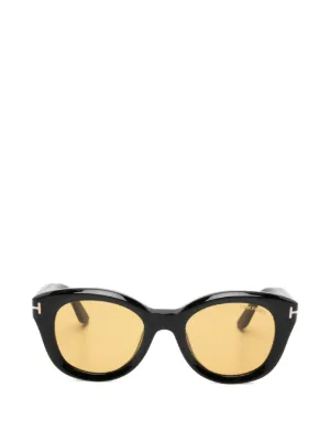Saint Laurent Eyewear トータスシェル サングラス | ブラック
