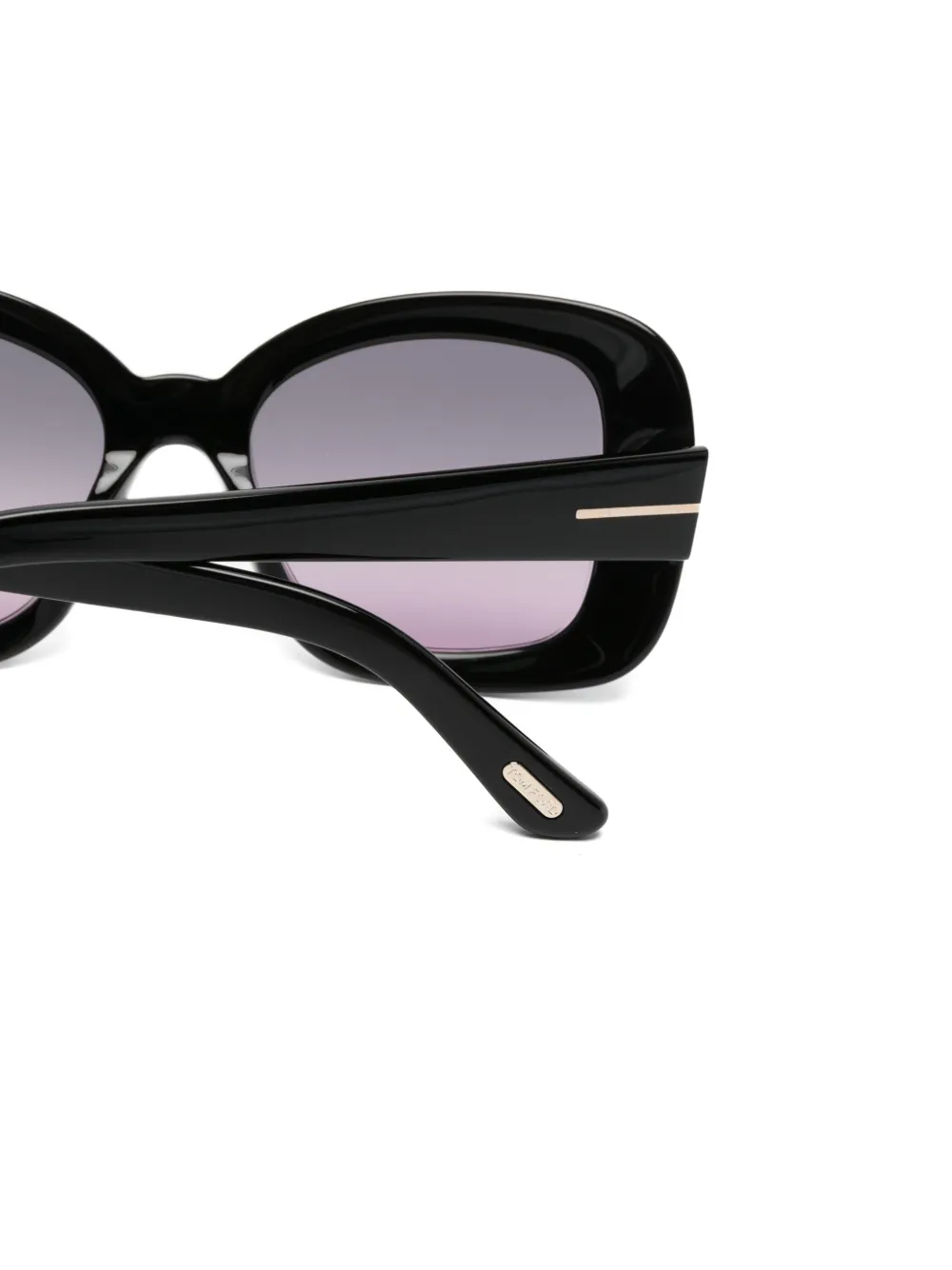 TOM FORD Eyewear Zonnebril met vierkant montuur Zwart