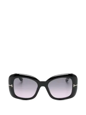 Eyewear By David Beckham スクエアフレーム サングラス | ブラック
