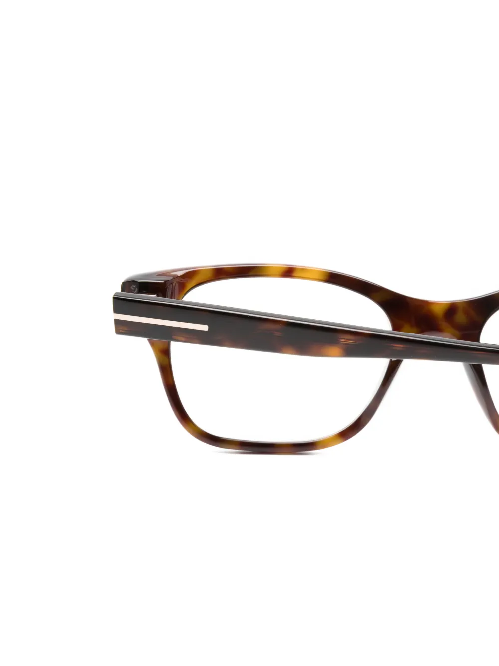 TOM FORD Eyewear Bril met rechthoekig montuur Bruin