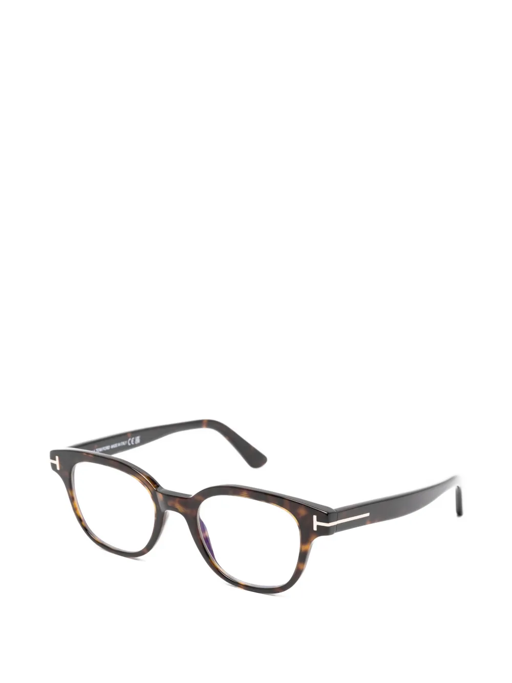 TOM FORD Eyewear Bril met geometrisch montuur Bruin