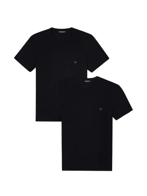 Emporio Armani crew-neck logo-detail undershirt (set of two)