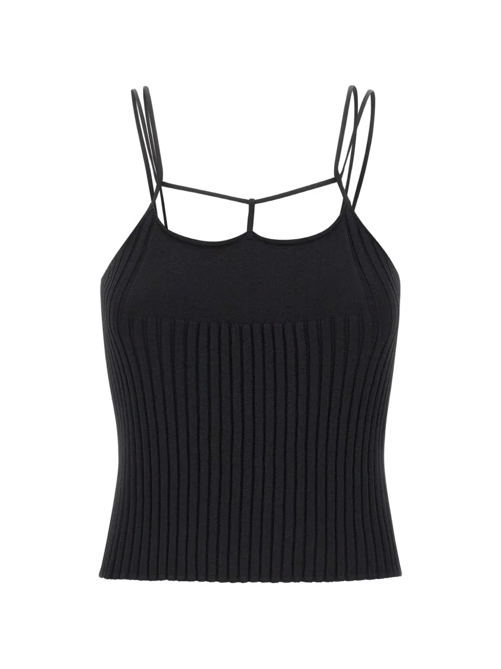 A. ROEGE HOVE Corin ribbed knit tank top - Schwarz