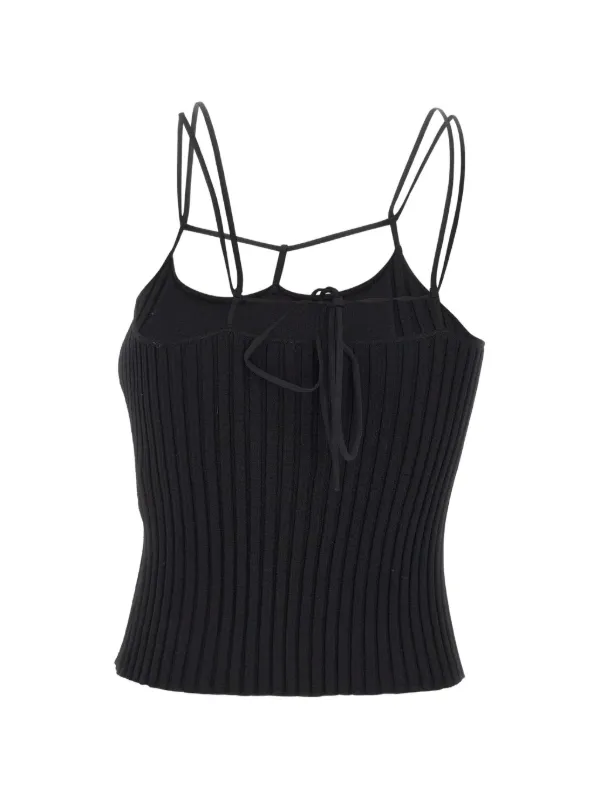 A. ROEGE HOVE Corin リブニット トップ | ブラック | FARFETCH JP