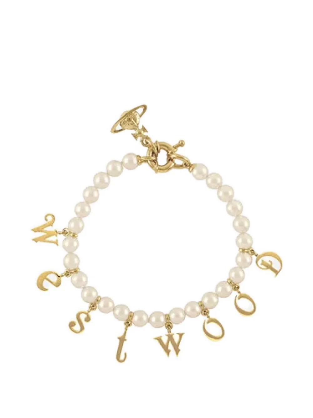 Vivienne Westwood Leanne Twin pearl bracelet - Oro