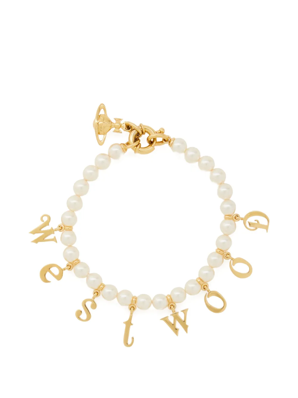 Vivienne Westwood Leanne Twin pearl bracelet - Oro