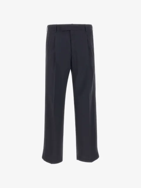 PT Torino Quindici crease tailored virgin wool trousers