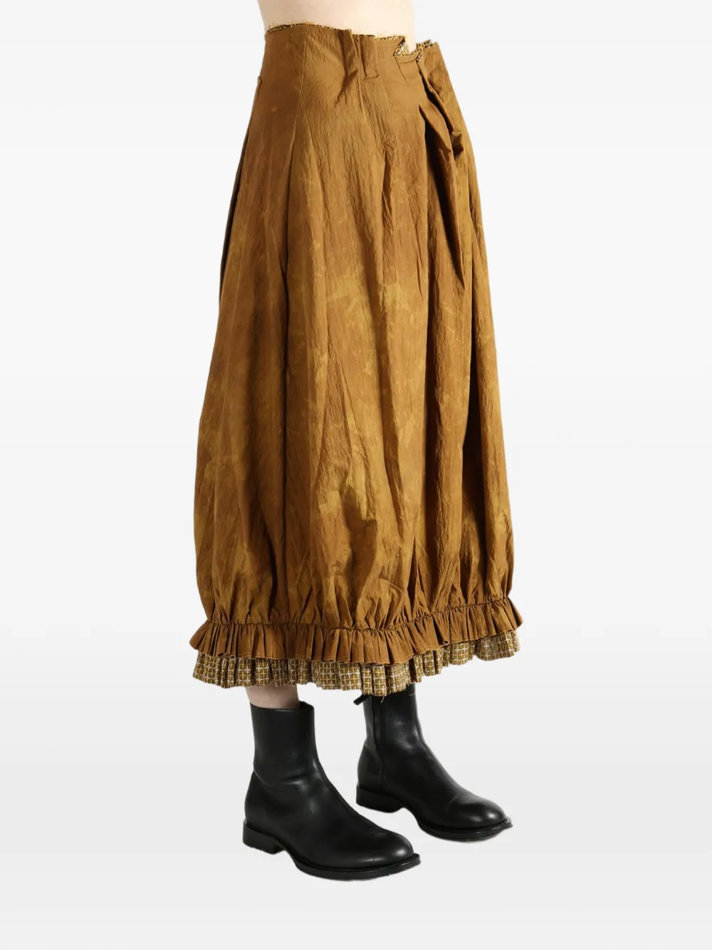  Communs Ruffled Skirt - Brown 