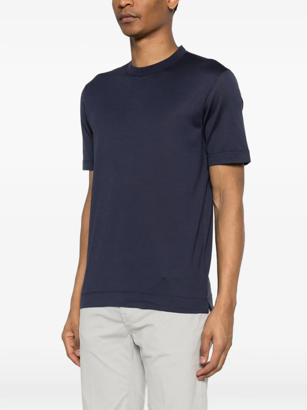 Zegna T-shirt met ronde hals Blauw