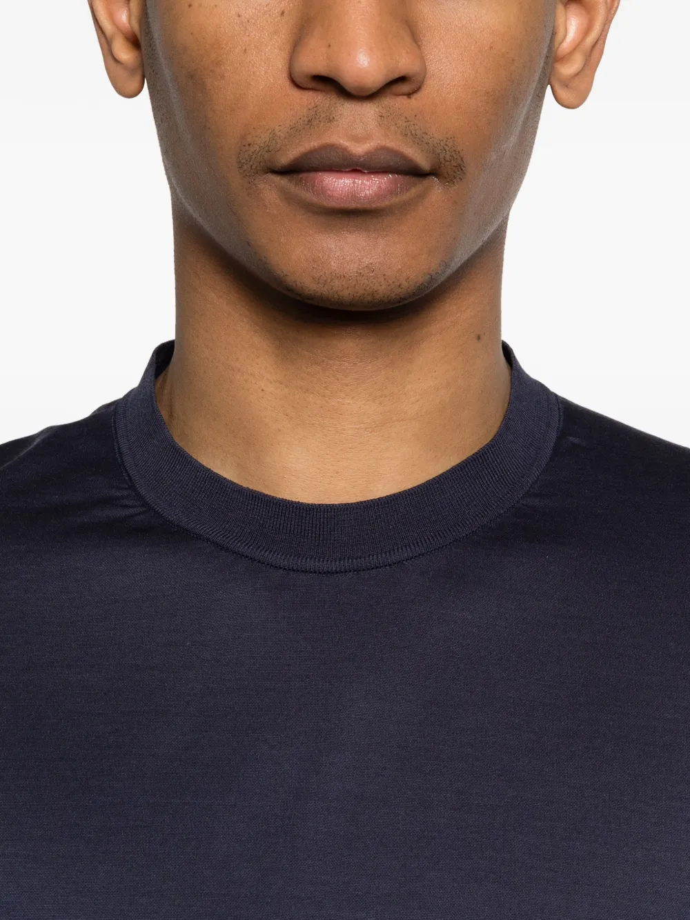 Zegna T-shirt met ronde hals Blauw
