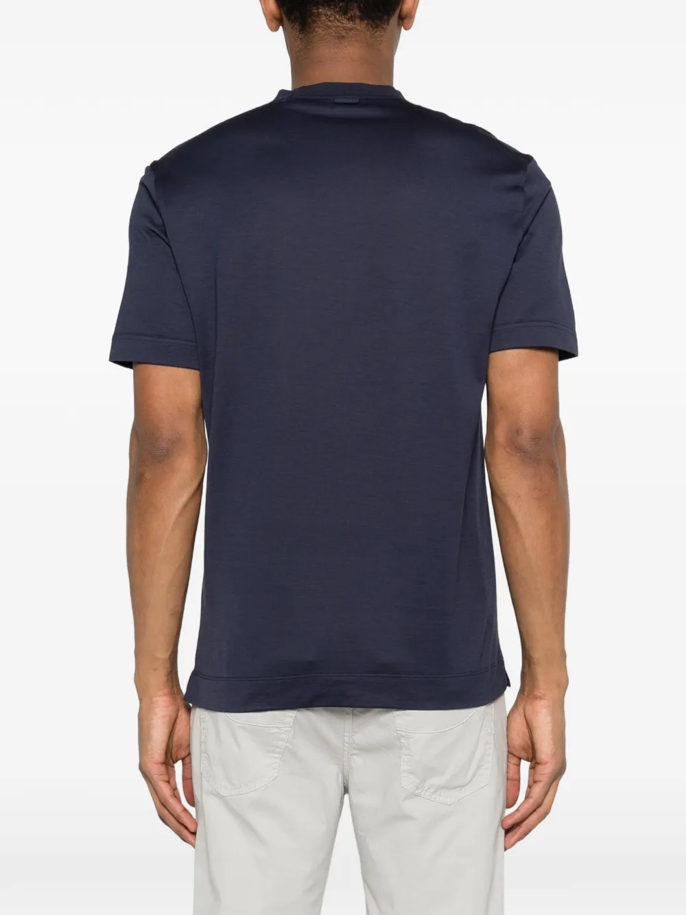 Zegna T-shirt met ronde hals Blauw