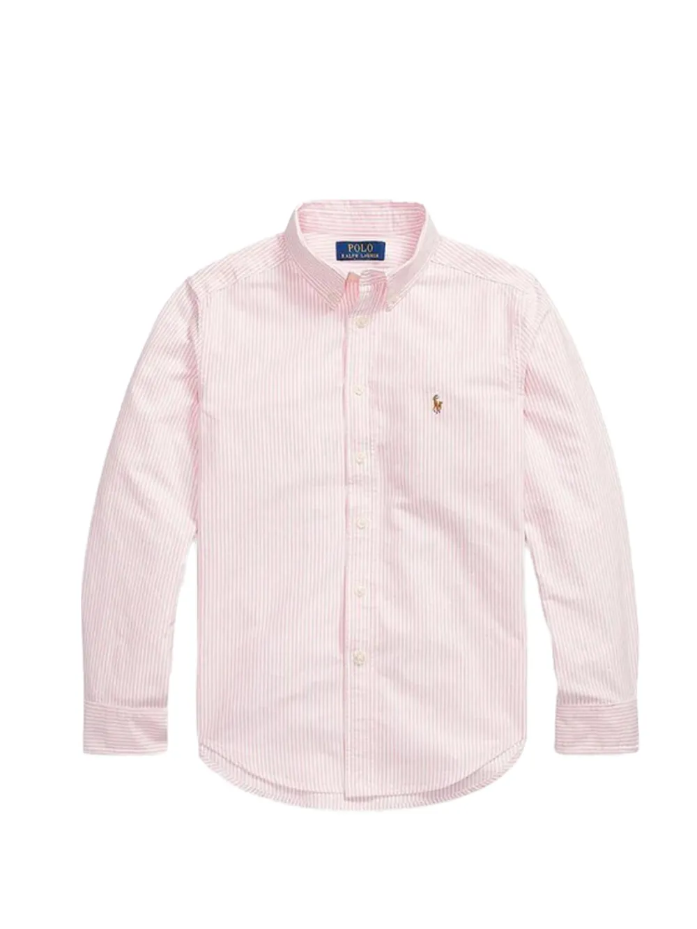 POLO RALPH LAUREN KIDS Gestreiftes Hemd - Rosa