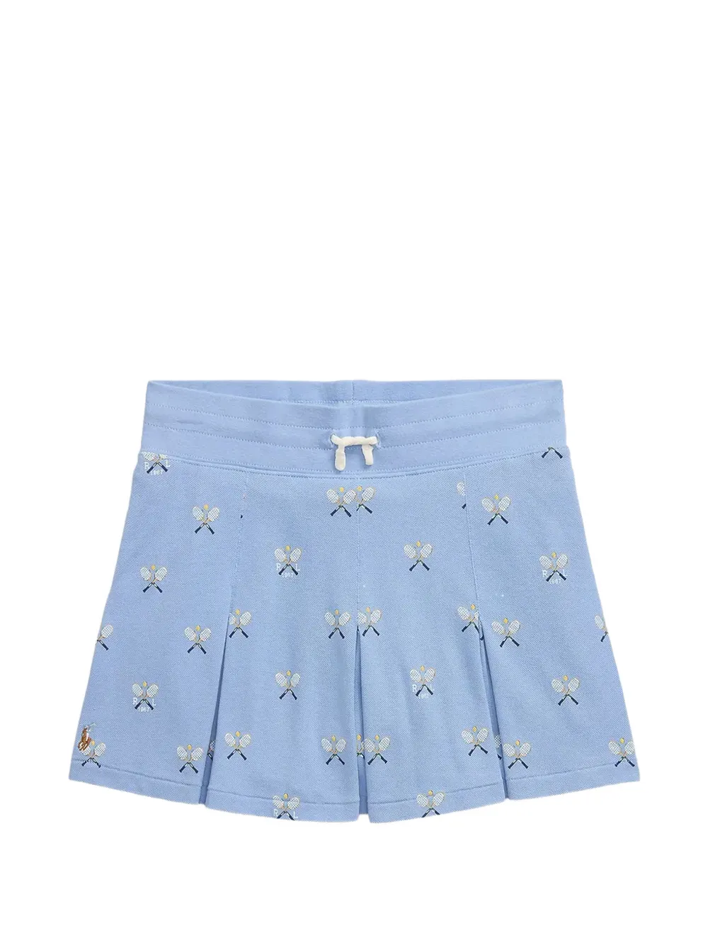 POLO RALPH LAUREN KIDS jupe à design plissé - Bleu POLO RALPH LAUREN KIDS jupe à design plissé - Bleu