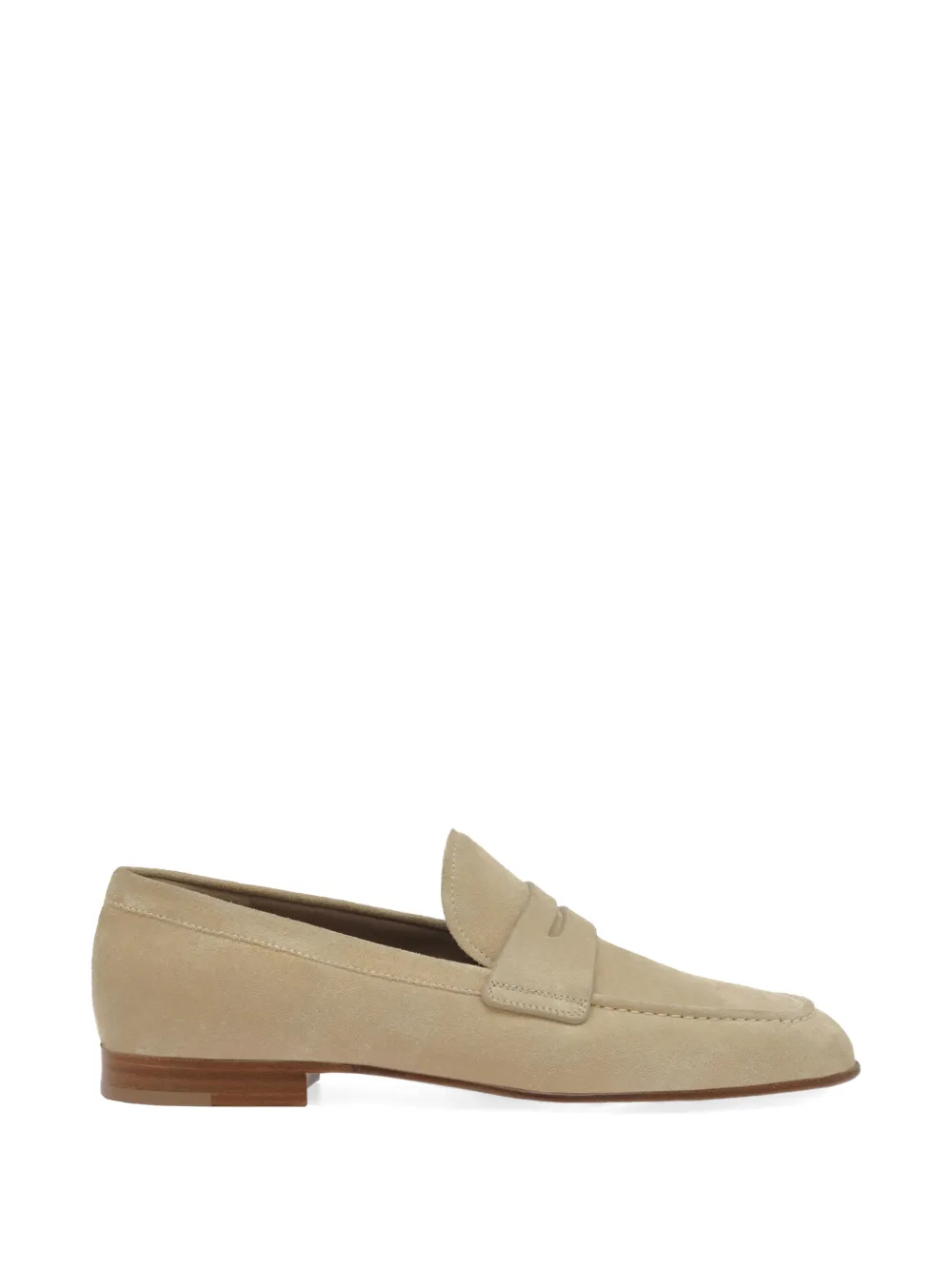 Gianvito Rossi Carlo suede loafers - Neutrals