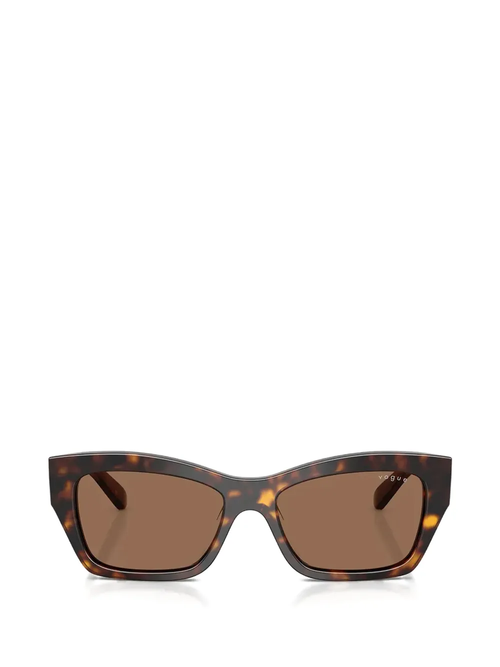 Vogue Eyewear tortoiseshell-effect rectangle-frame sunglasses - Marrone
