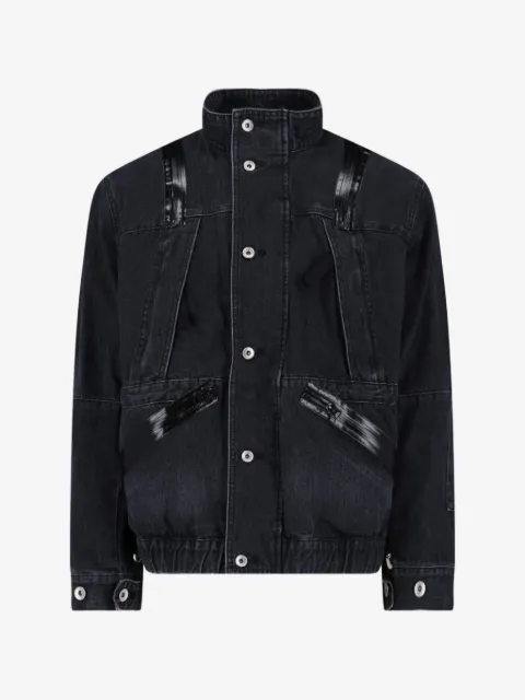sacai zip denim jacket