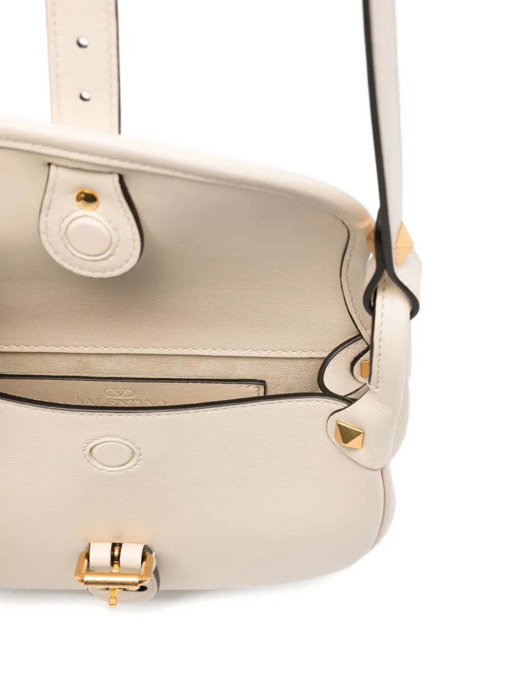 Valentino Garavani Rockstud schoudertas Beige