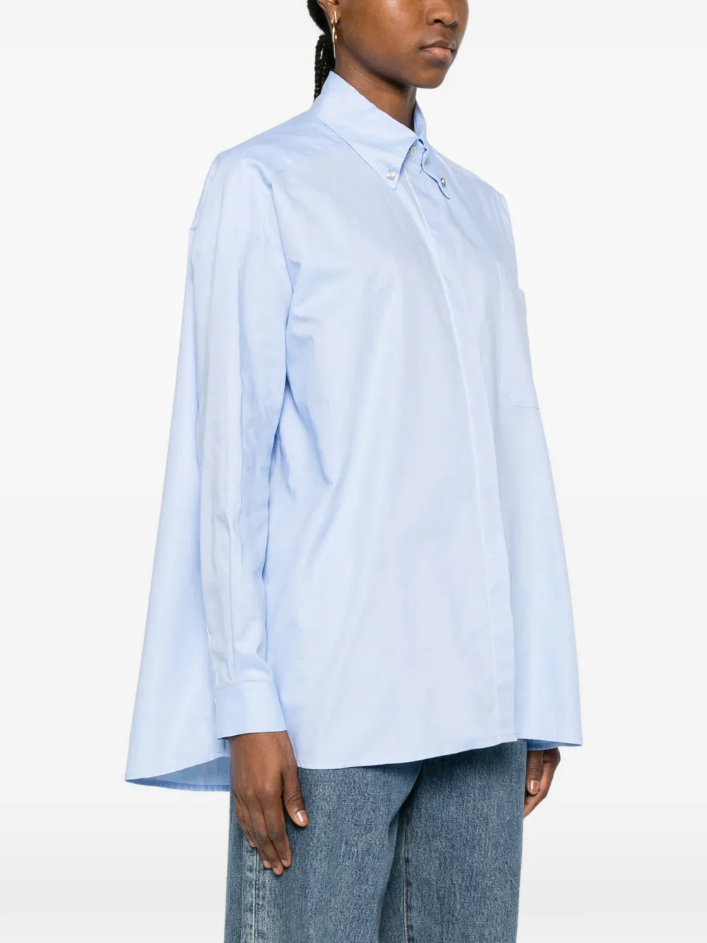  Ottod'ame Camisa De Algodón - Azul 