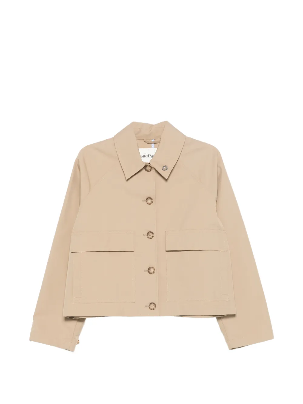 Ottod'Ame patch-pocket buttoned jacket - Toni neutri
