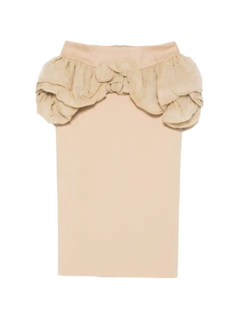 Max Mara ruffle-detail midi skirt