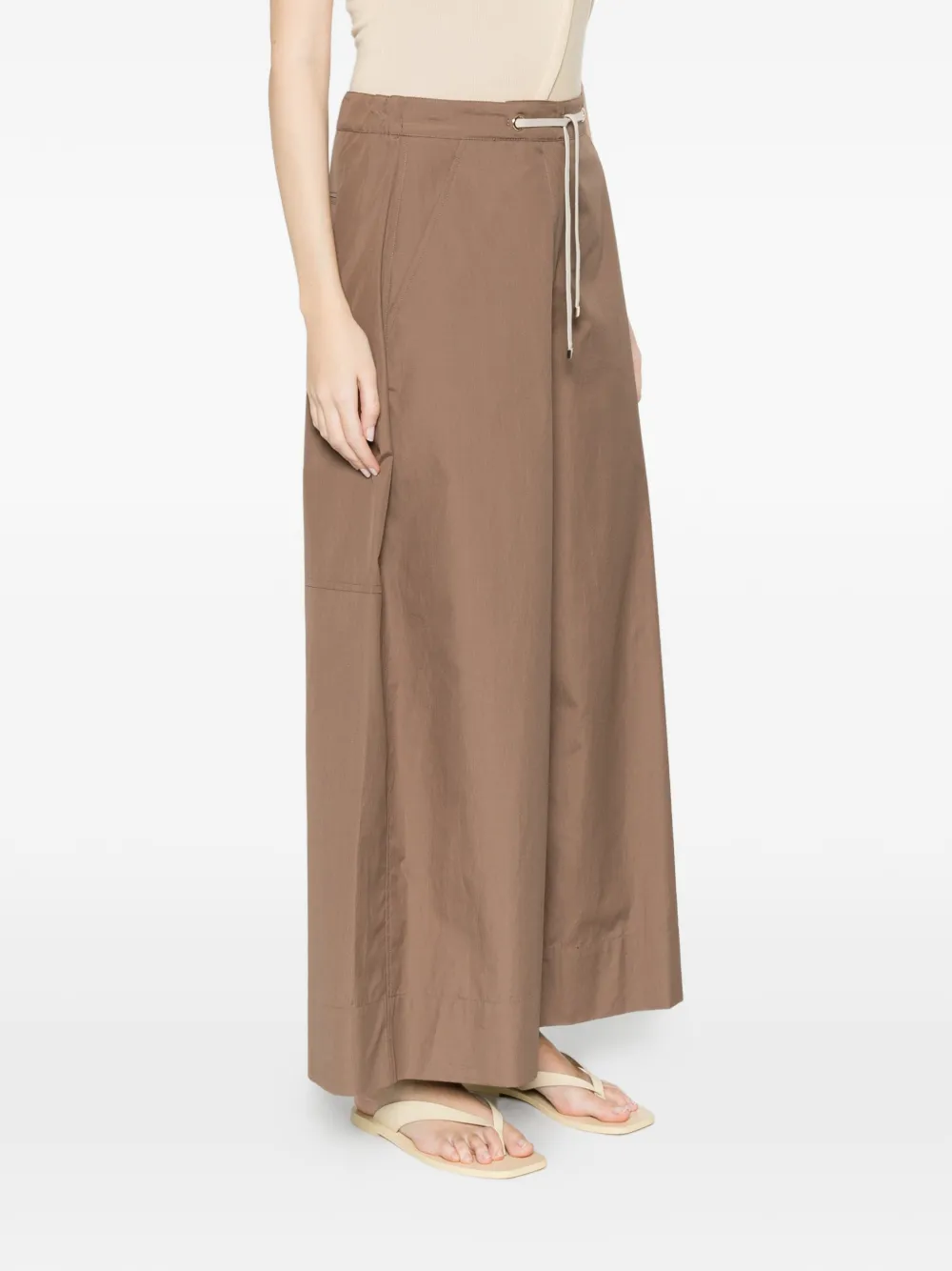  's Max Mara Gufo Drawstring-fastening Palazzo Pants - Brown 
