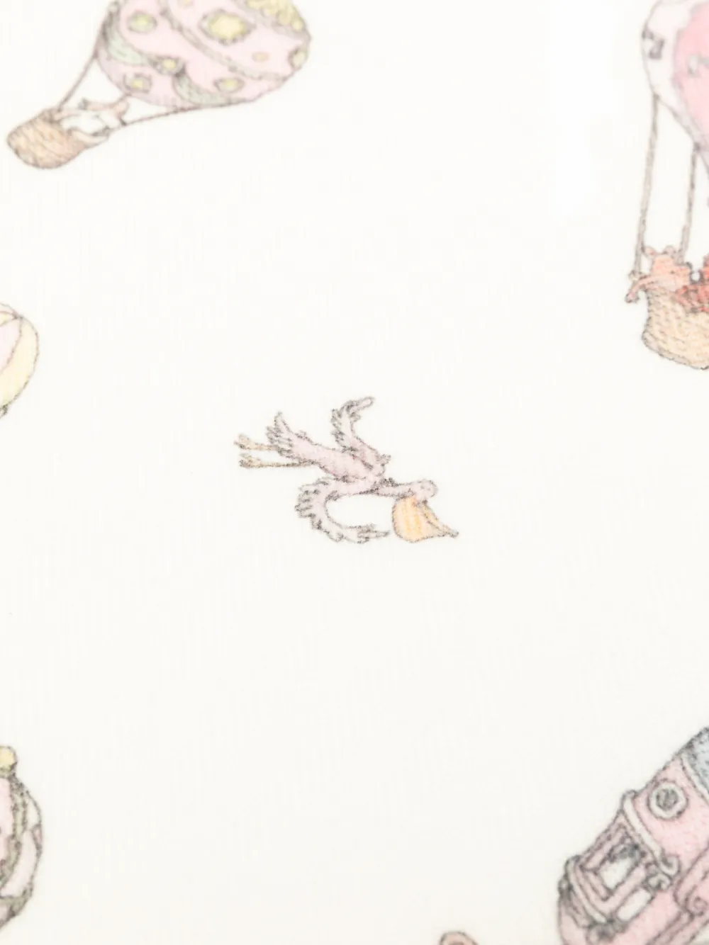 Atelier Choux Deken met luchtballonprint Beige