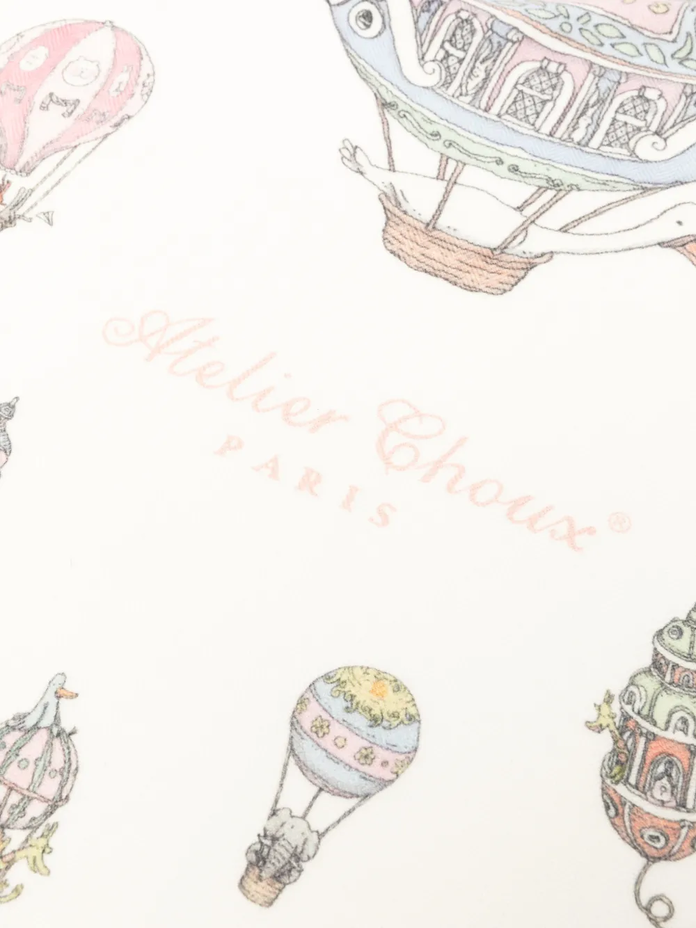 Atelier Choux Deken met luchtballonprint Beige
