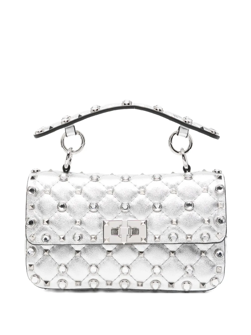 Valentino Garavani Borsa tote trapuntata - Argento