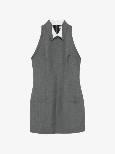 AO YES contrast-collar sleeveless dress