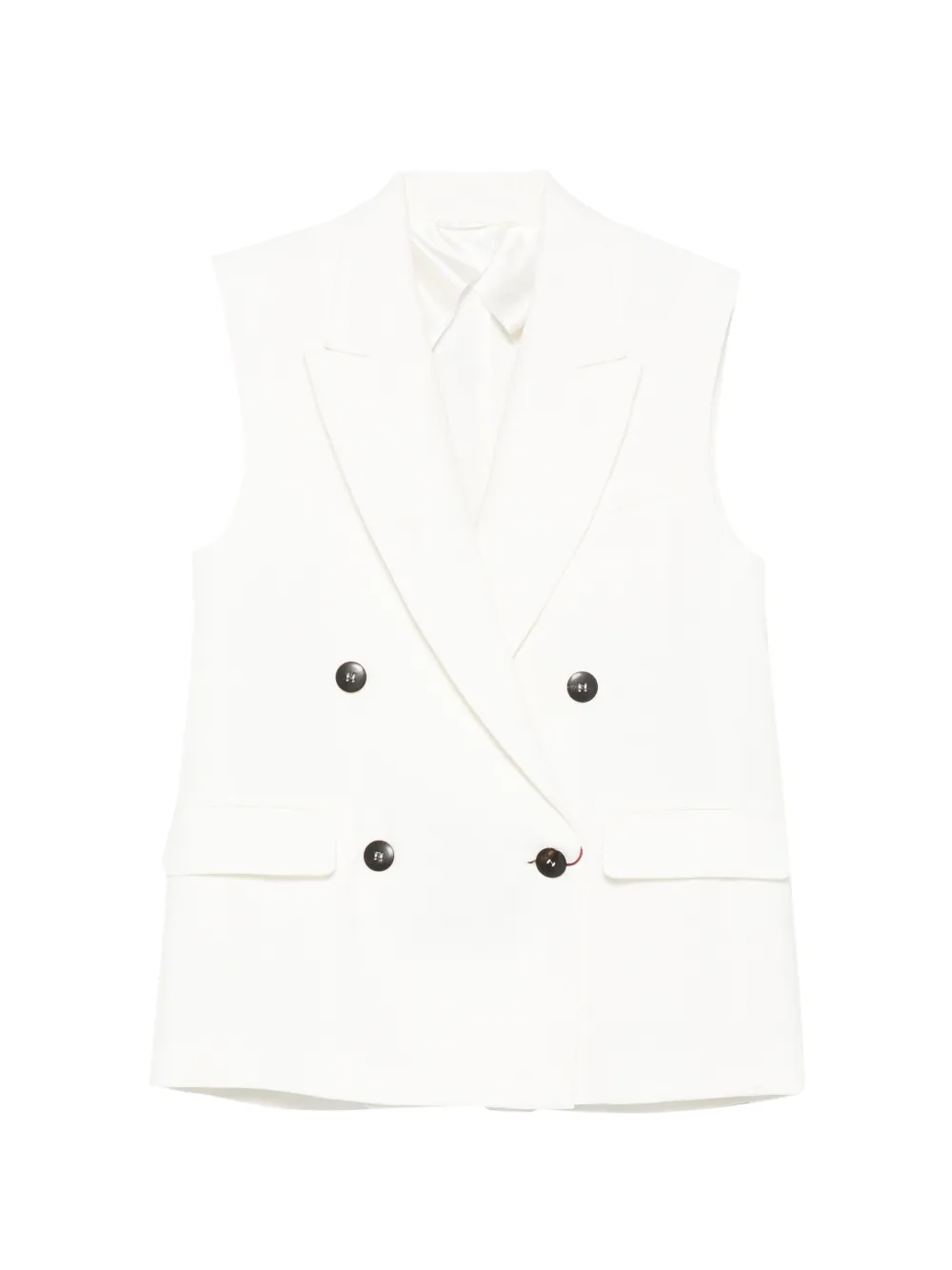 Max Mara Staia double-breasted waistcoat - Weiß