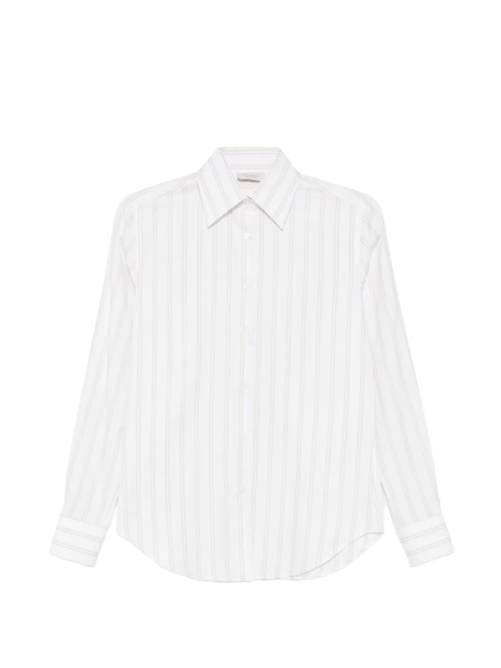 Mazzarelli Striped Shirt In White
