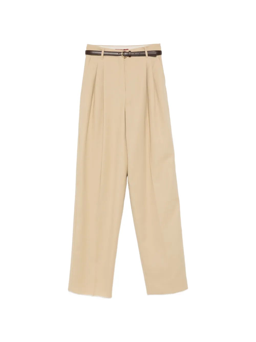 Max Mara Divo pleated belt trousers - Neutrals