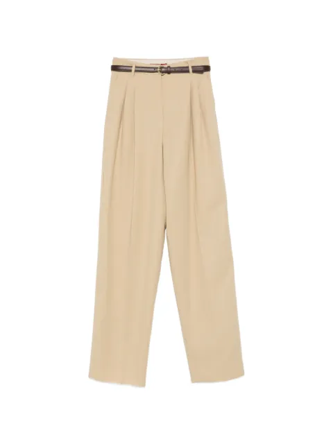 Max Mara Divo Hose mit Faltengürtel