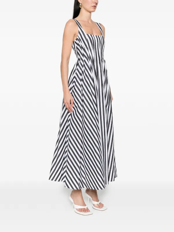 SPORTMAX ノースリーブ フレアドレス ネイビー Sportmax ノースリーブ ドレス | ブラック | FARFETCH JP
