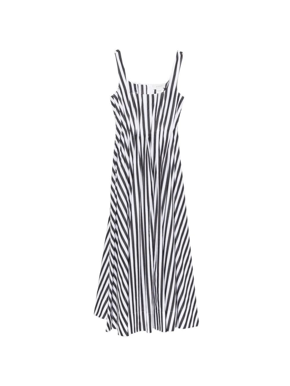 Sportmax Filmato striped midi dress - Nero