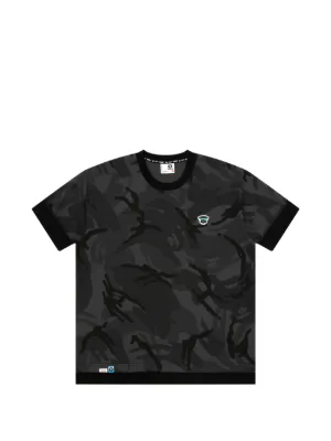 AAPE BY *A BATHING APE® カモフラージュ Tシャツ | ブラック