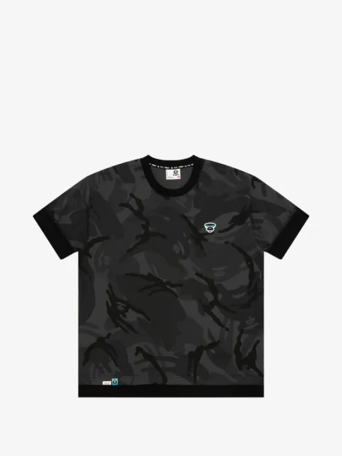 AAPE BY *A BATHING APE® playera con logo estampado y motivo militar